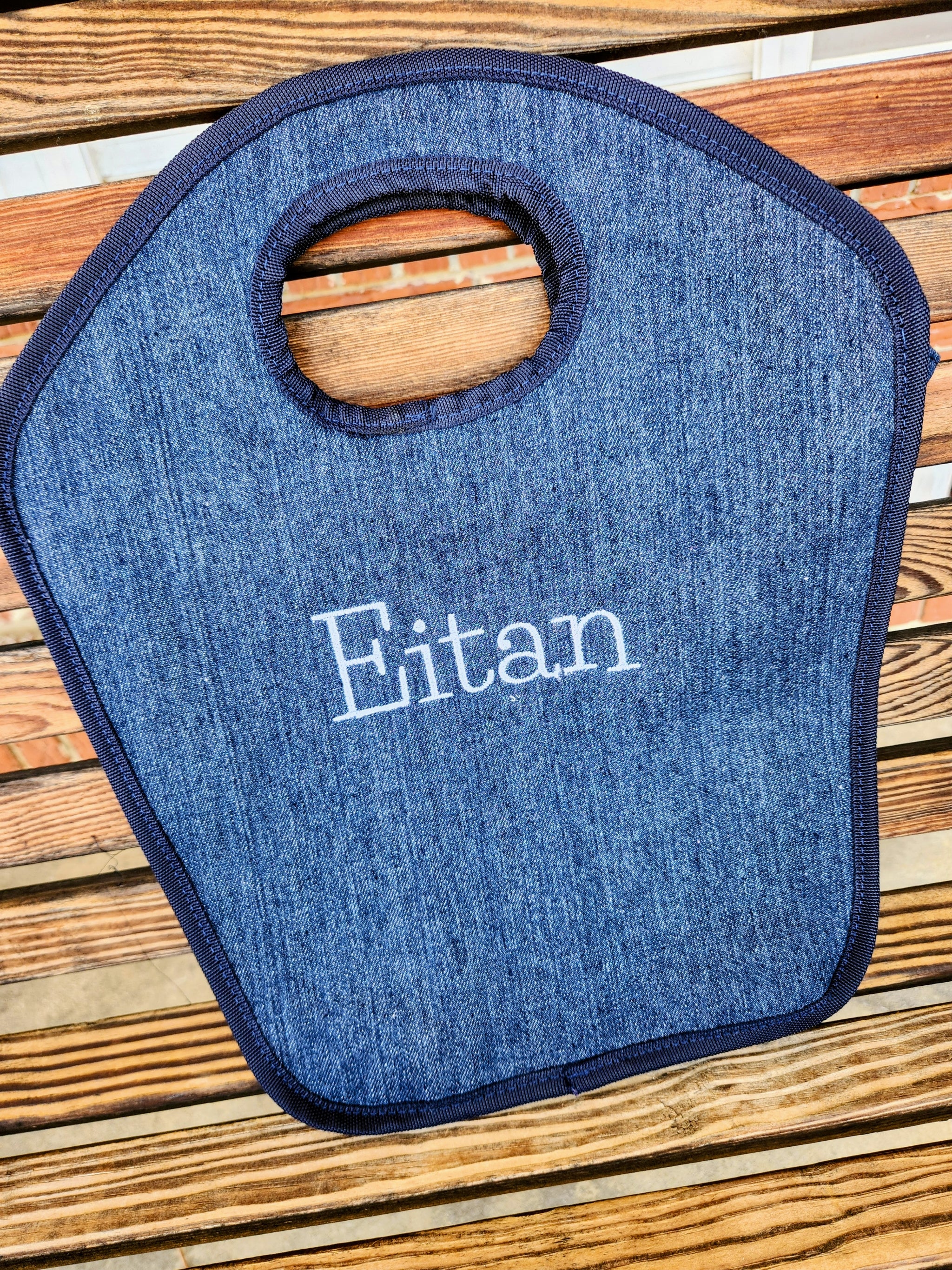 Denim Keyhole Bag