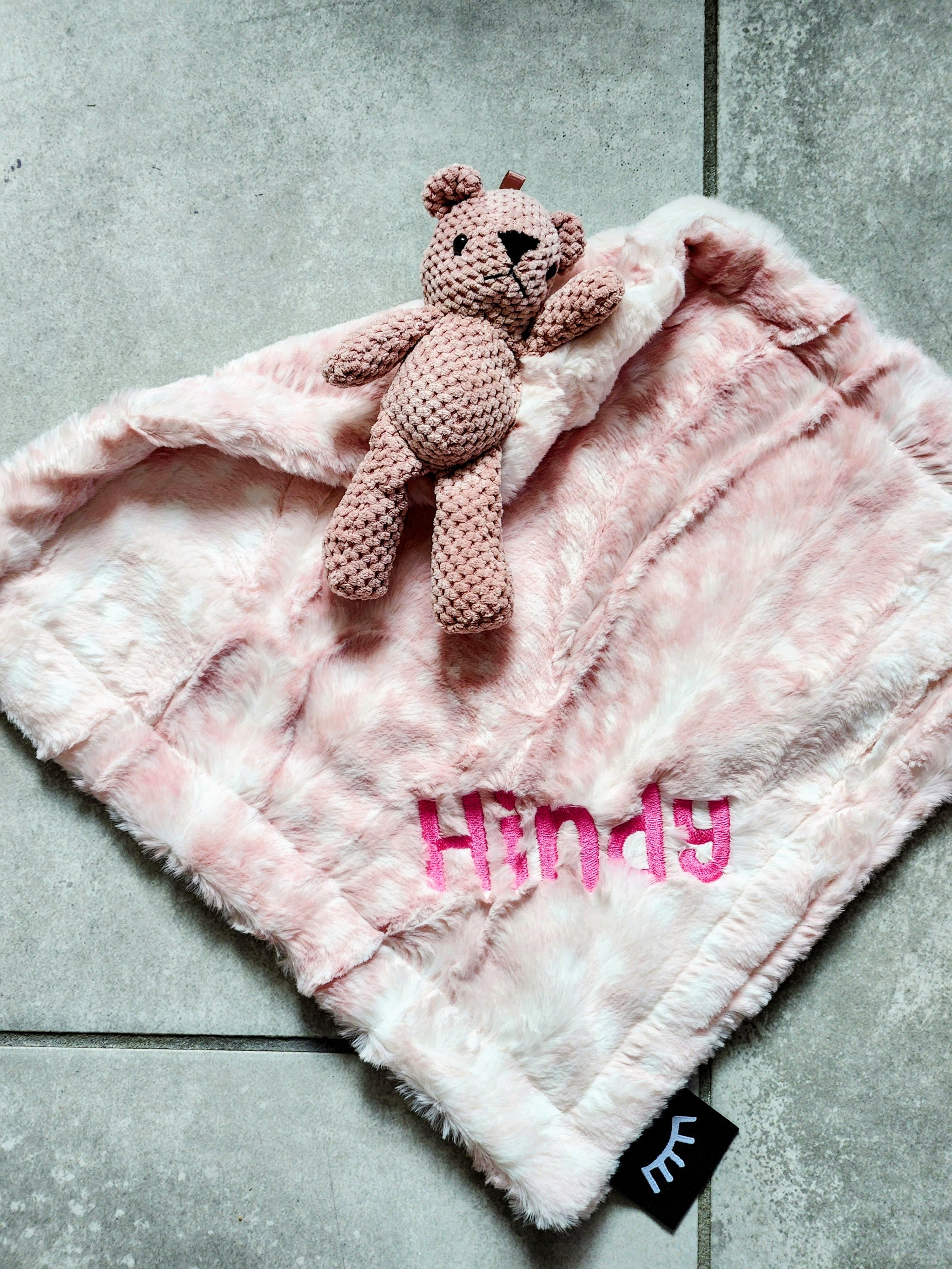 Cibirian Mauve Bear Minky Girls Lovie