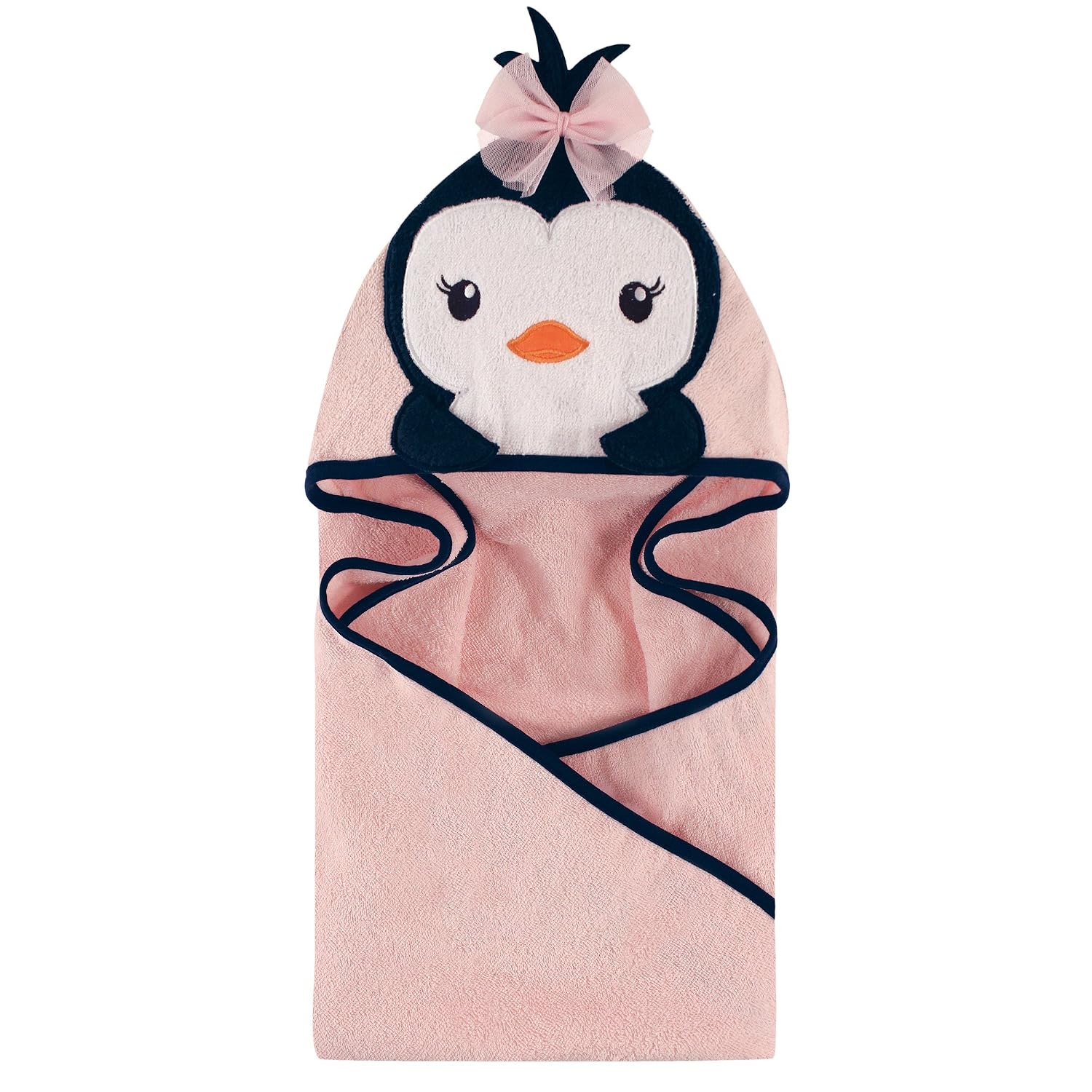 Pretty Penguin Hooded Girl Toddler Towel