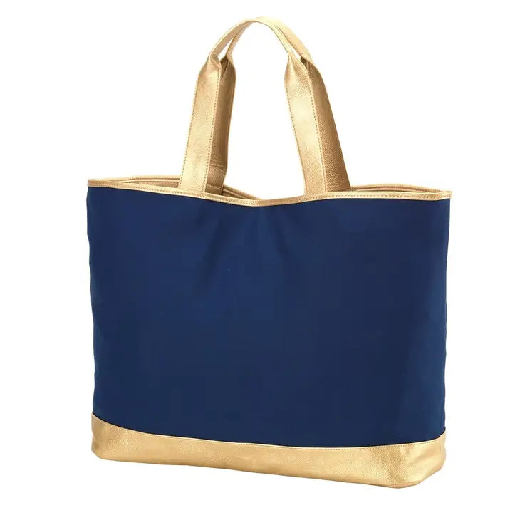 Navy and Gold Tote