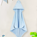 Baby Blue Hooded Cotton Baby Towel
