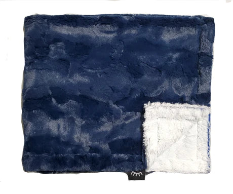 Navy Frost Minky Blanket