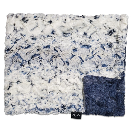 Owl Navy Boys Minky Blanket