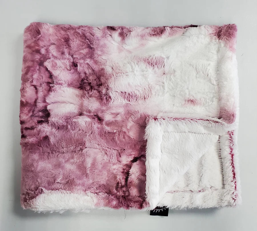 Sorbet Raspberry Minky Blanket