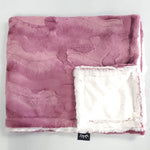 Dusty Rose Frost Girls Minky Blanket