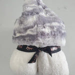 Marble Gray White Hooded Towel