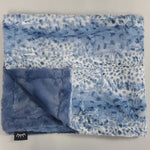 Cibirian Sky Cobalt Minky Blanket