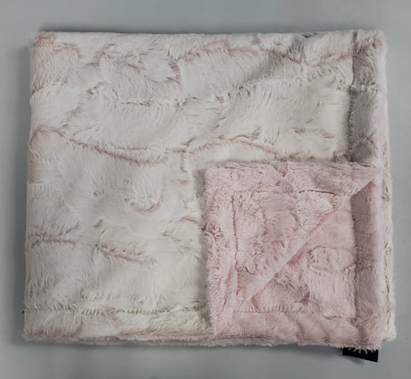 Plush Frosted Rosewater Minky Blanket