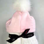 Blush Pompom Hooded Towel