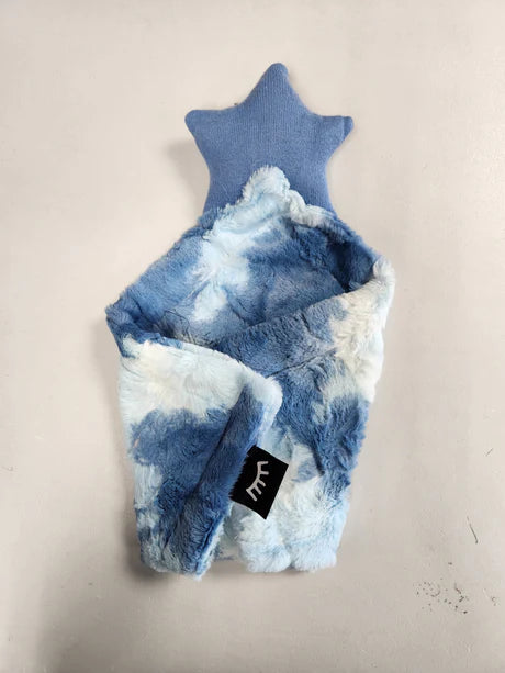 Smoothy Blue Star Mini Minky Lovey