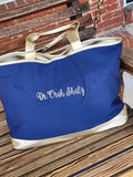 Navy and Gold Tote
