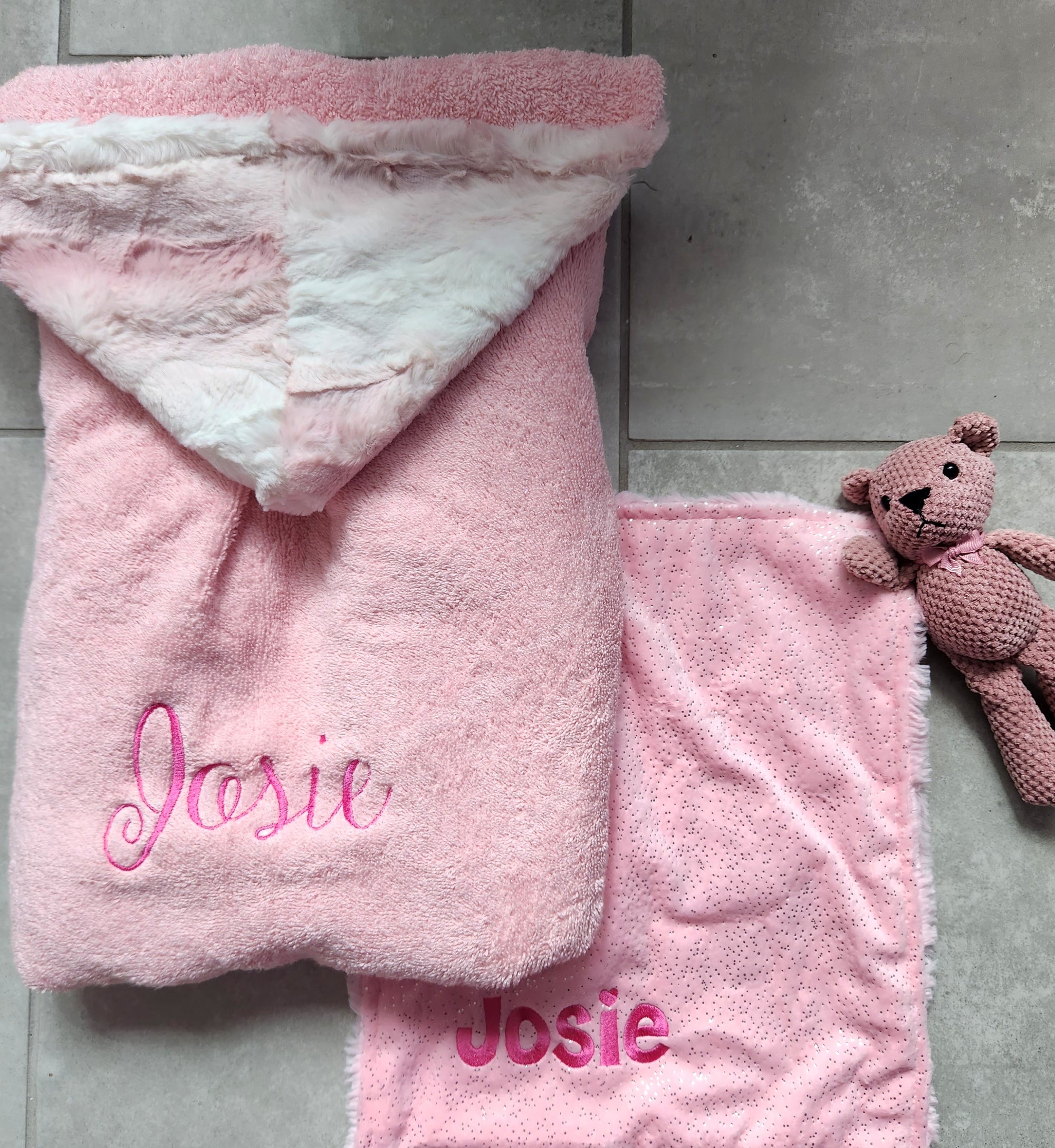 Ombre Pink Hooded Toddler Towel