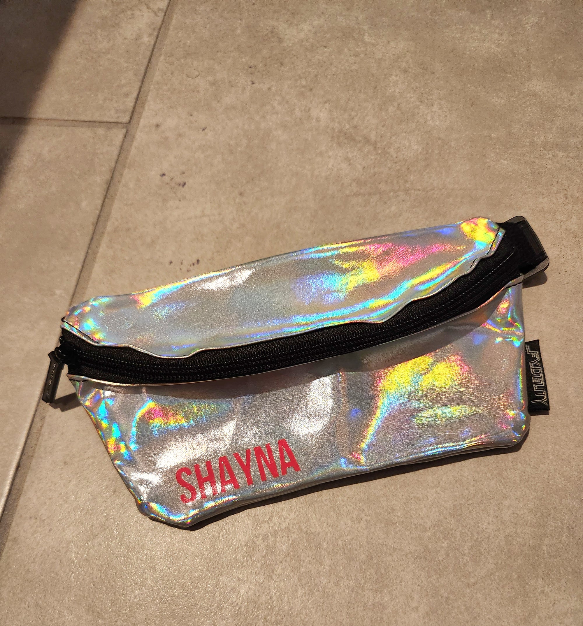 Metallic Silver Fanny Pack