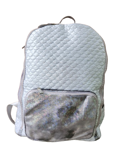 Silver Shiny Scales Backpack