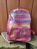 Fuchsia Rainbow Shimmer Backpack