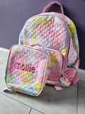 Tie Dye Quilted Backpack