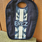 Camo Stripe Denim Keyhole Bag