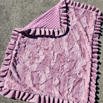 Large Rose Ruffle Rosewood Pink Blanket