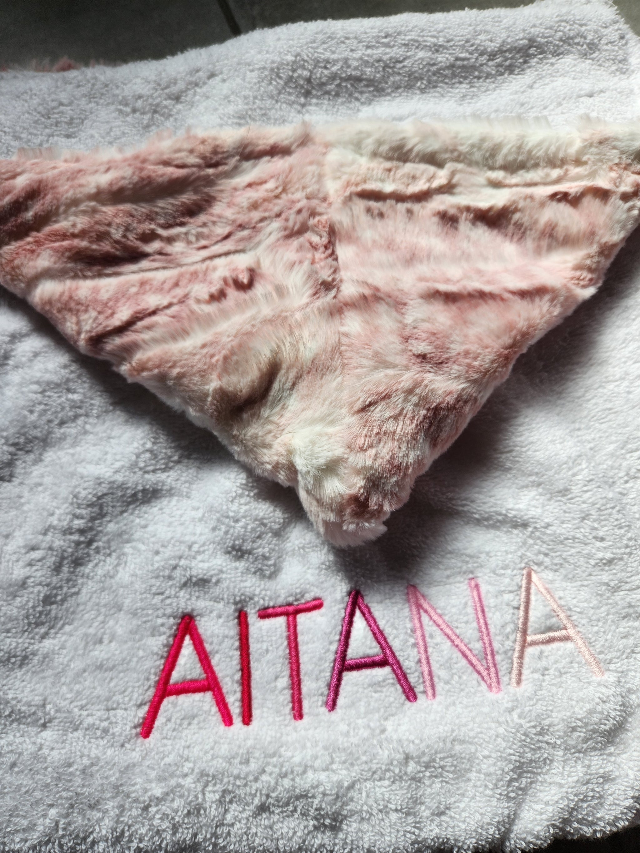 Cibirian Blush Pink Girls Hooded Towel