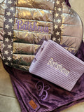 Lavender Waffle Toiletry Bag