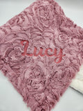 Rosey Pink Minky Blanket