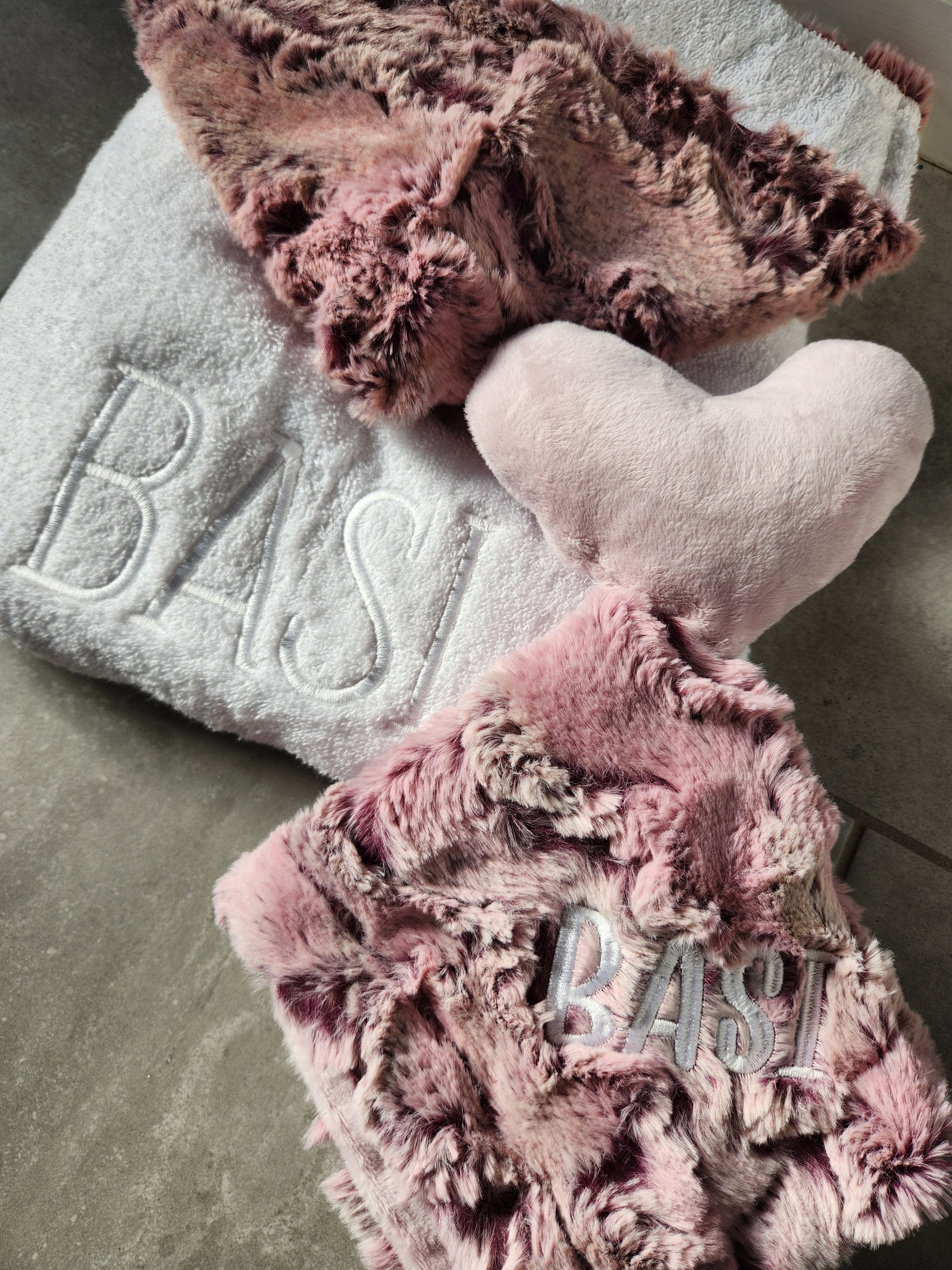 Wild Rabbit Mauve Heart Minky Lovey