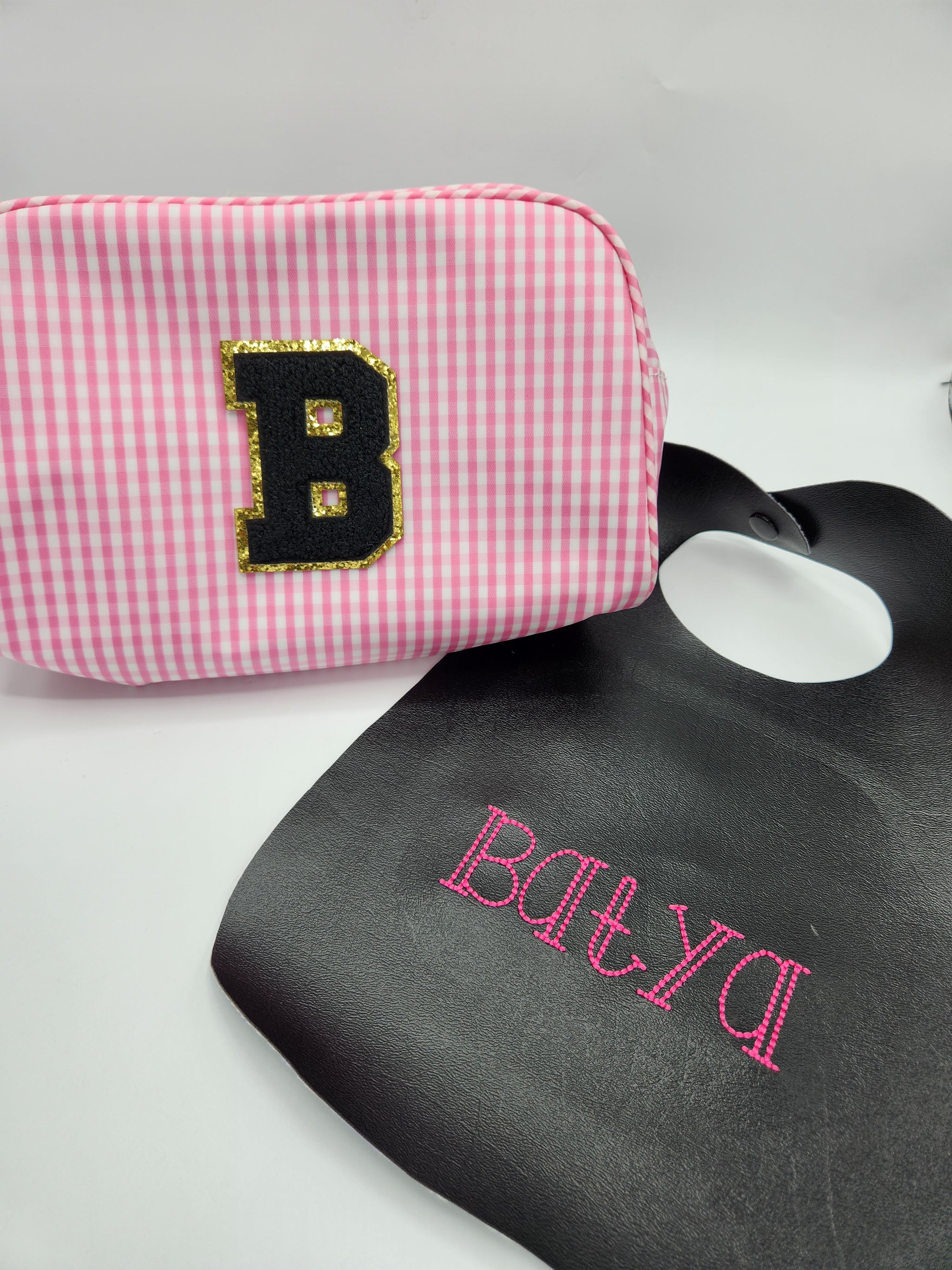 Pink Gingham Toiletry