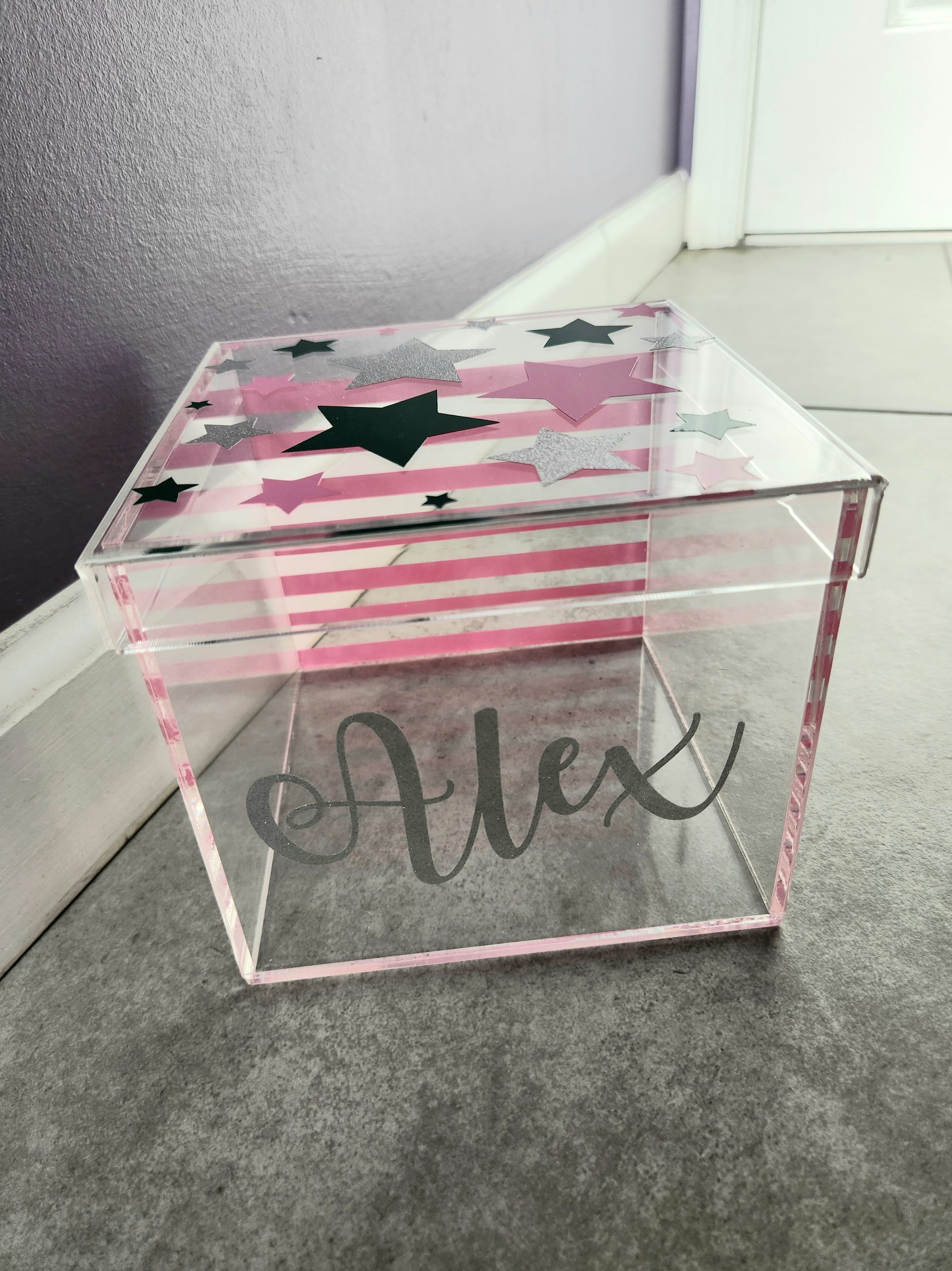 Stars and Stripes Lucite Box