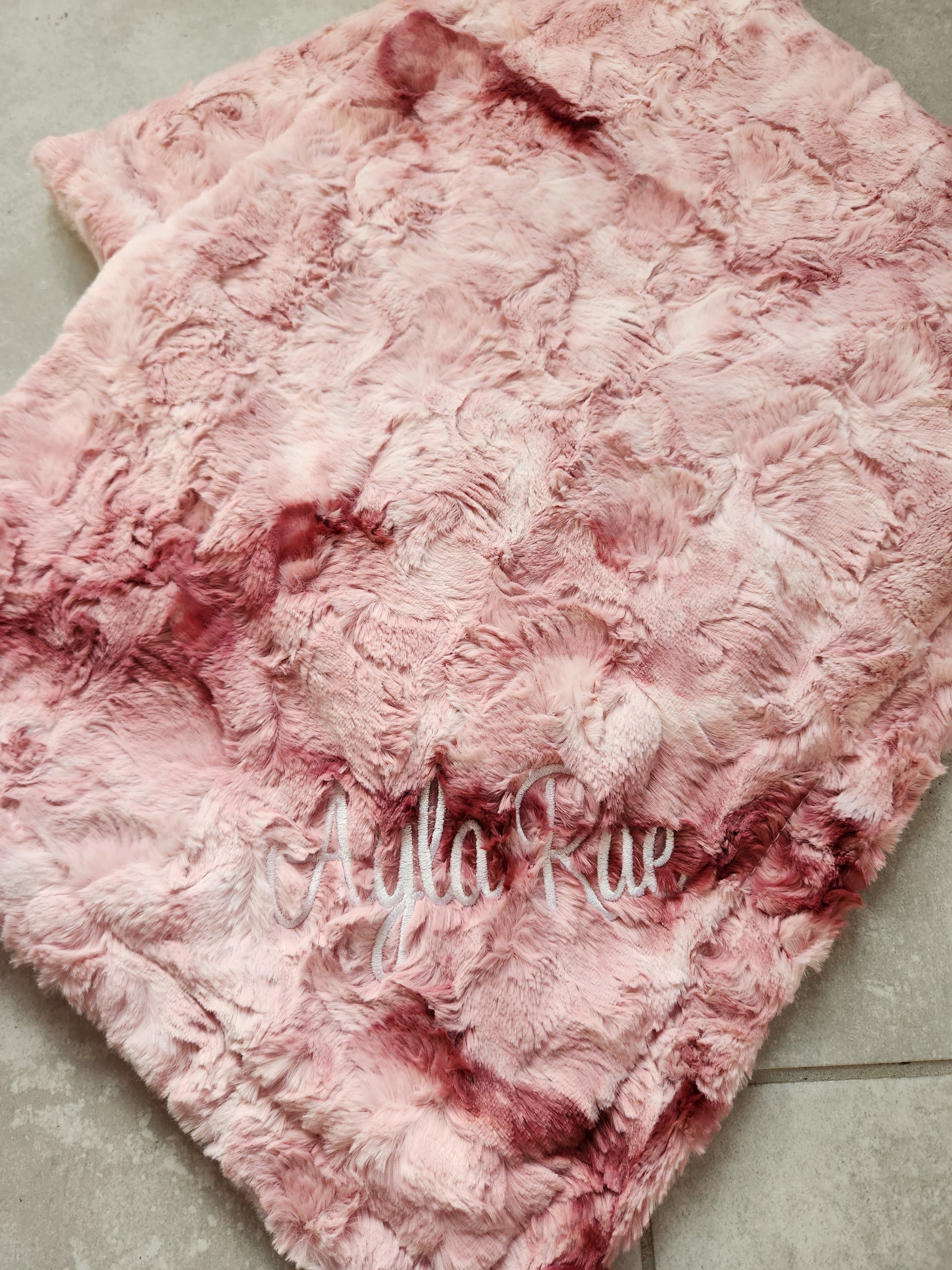 Smokey Rosewater Minky Blanket