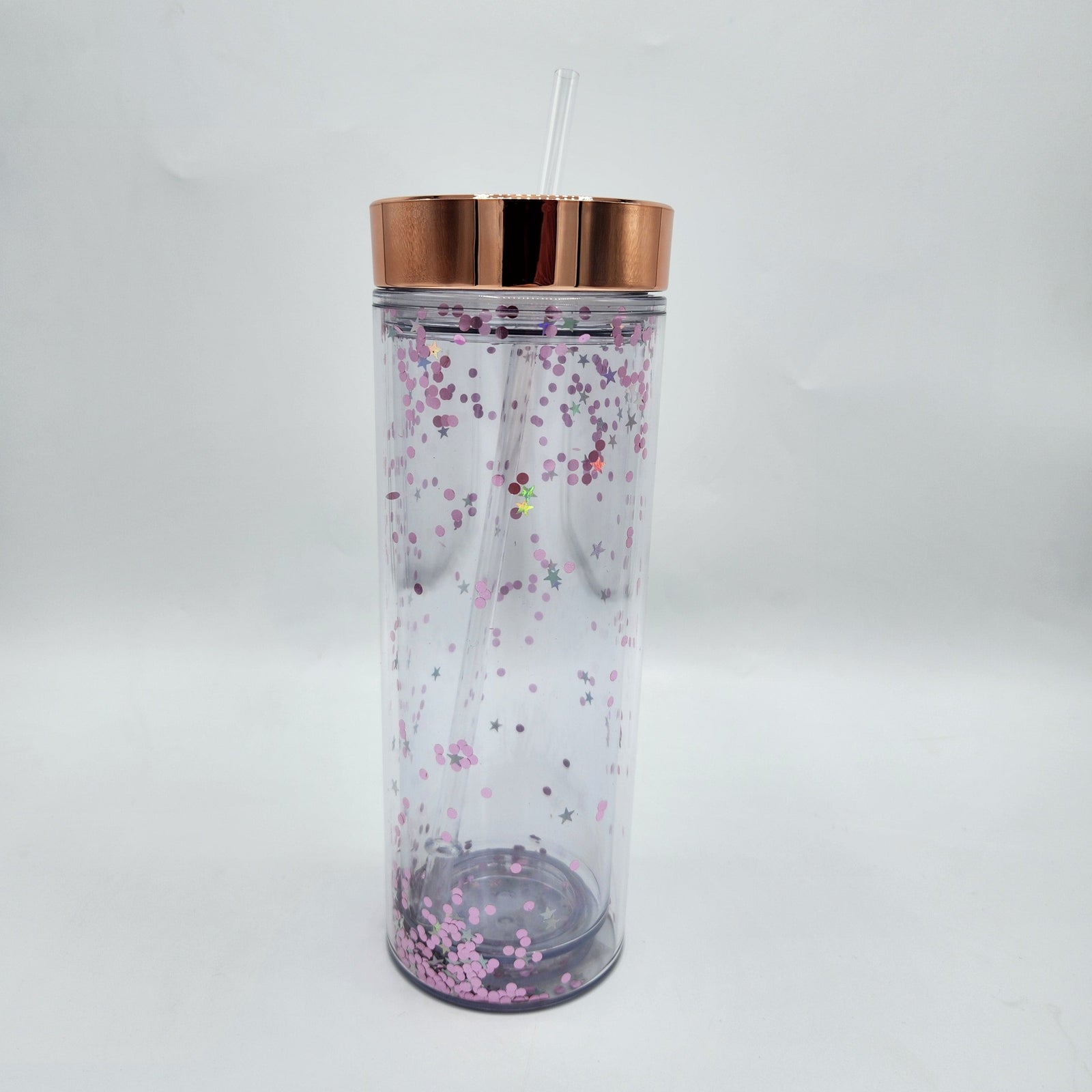 17 oz Skinny Glitter Tumbler