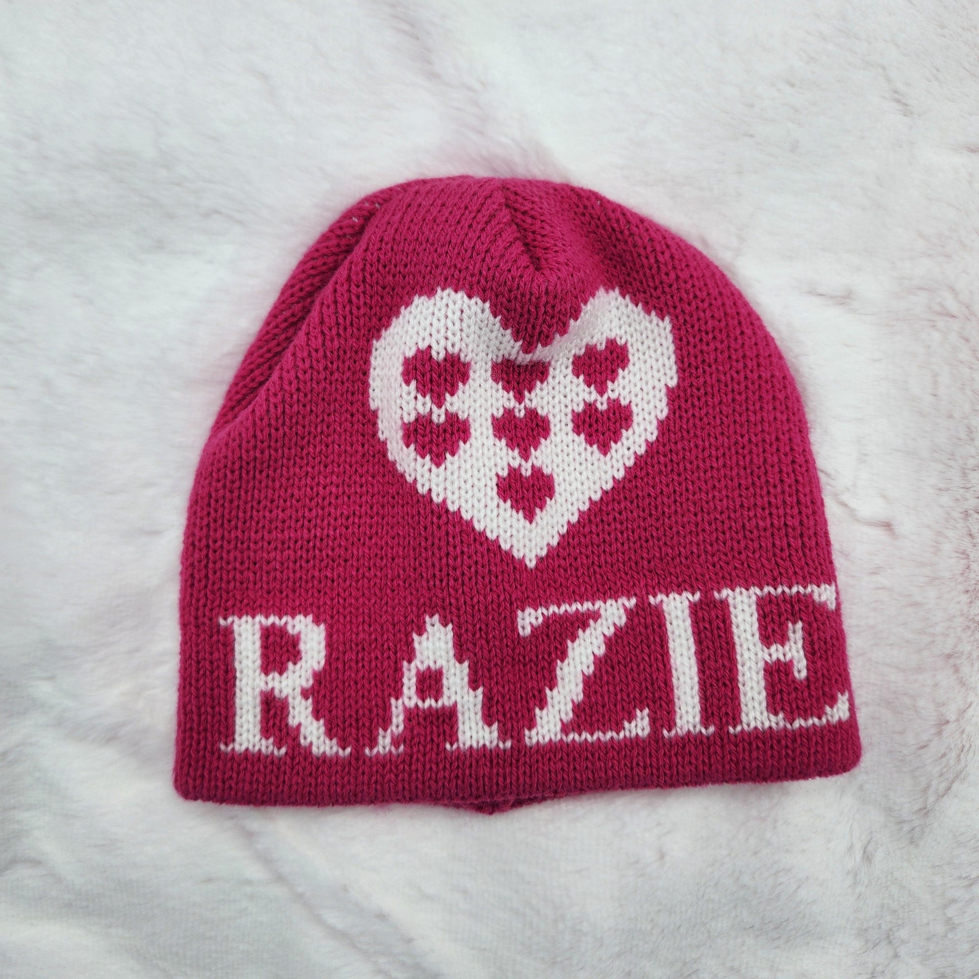 Heart on heart hat