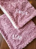 Rosey Pink Minky Blanket