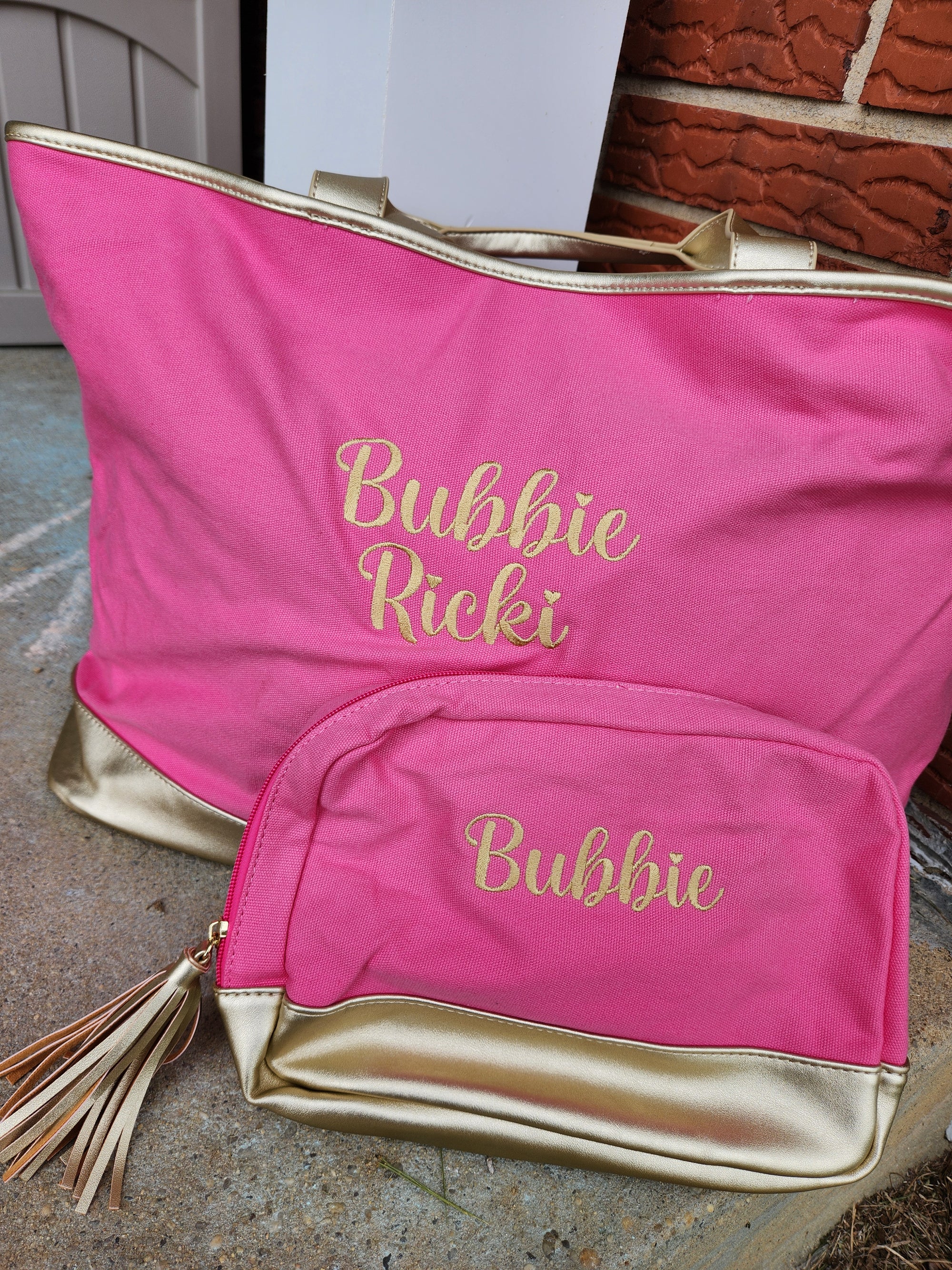 Hot Pink Cabana Bag