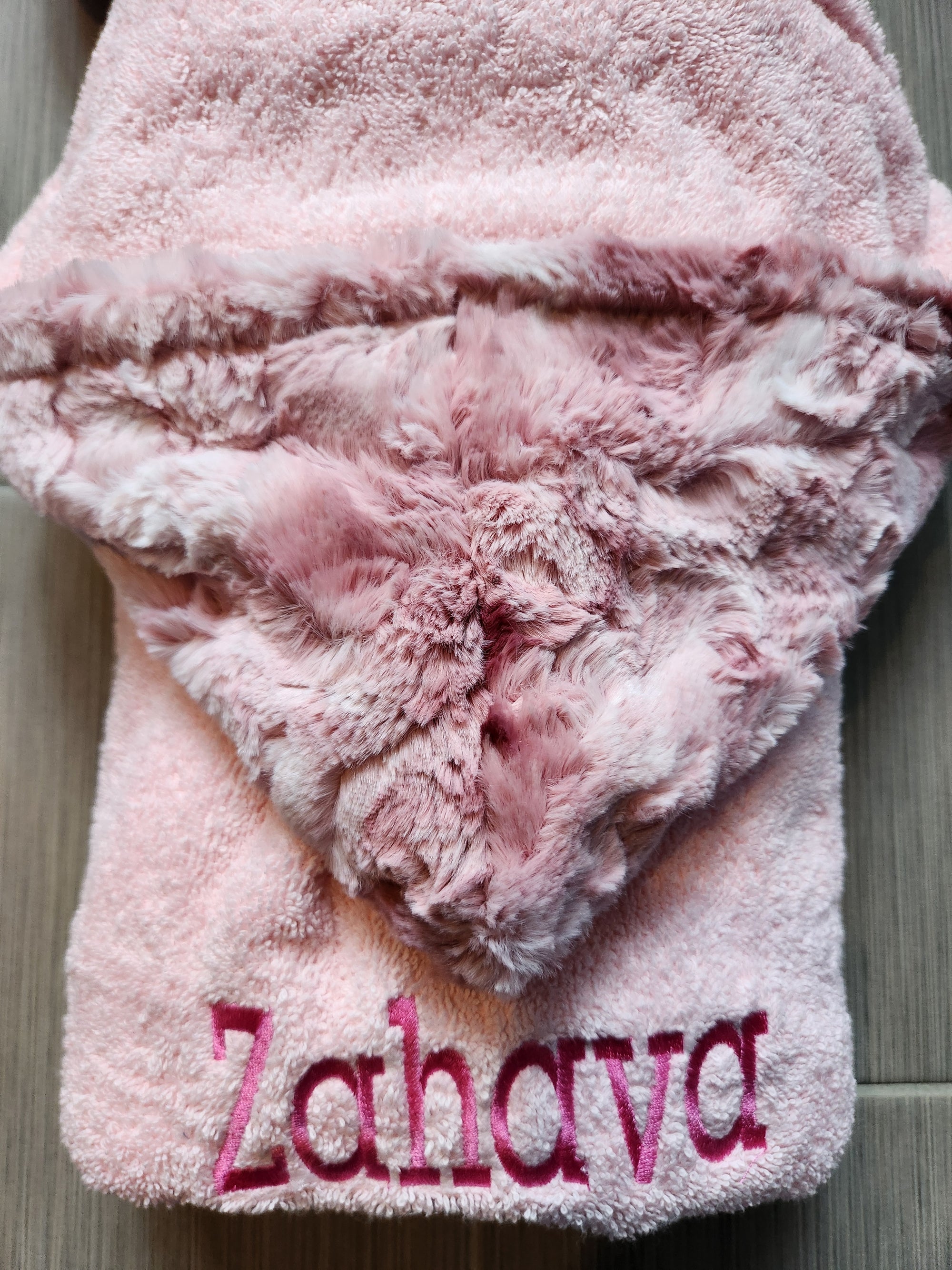 Smokey Rosewater Pink Hooded Towel