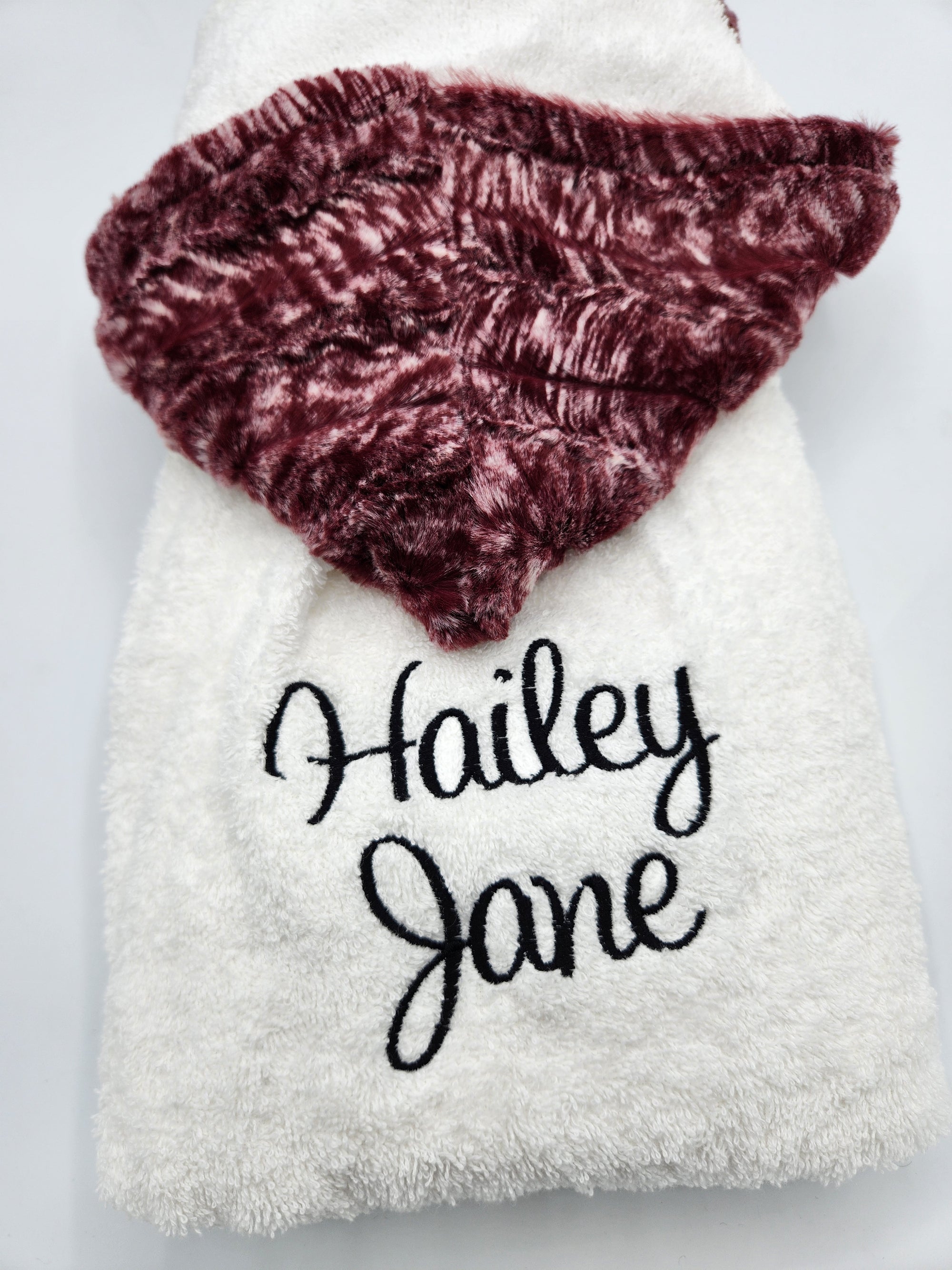 Cranberry Merlot Hooded Towel