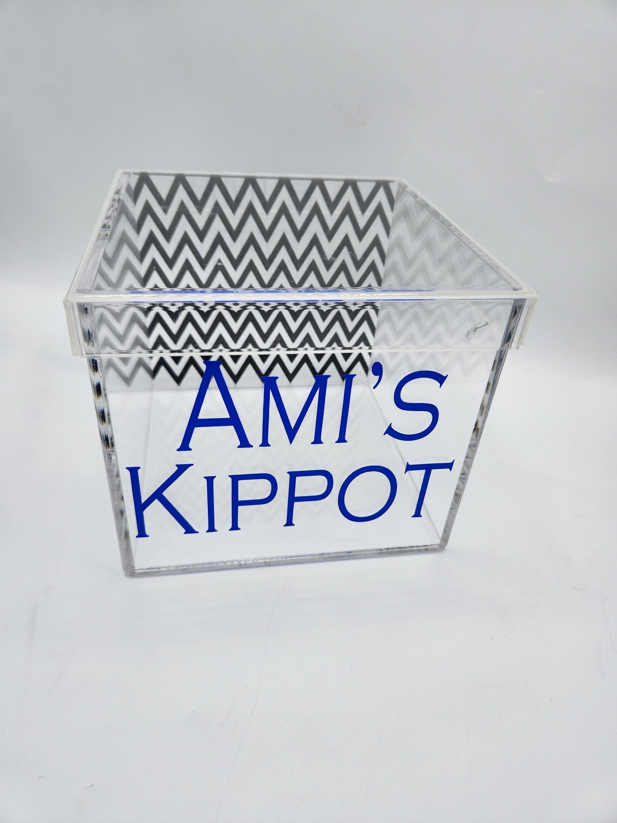 Classic Chevron Lucite Box