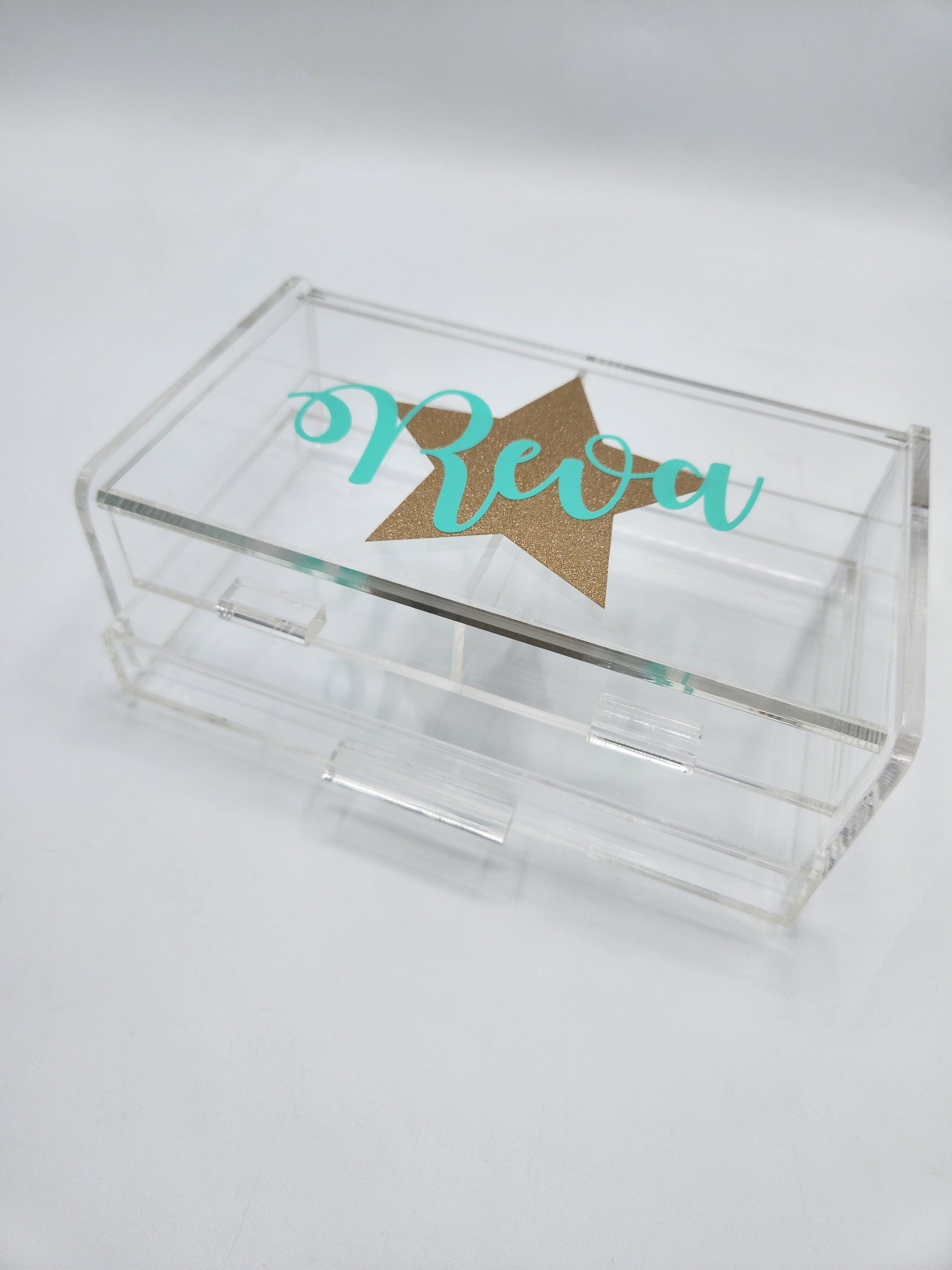 2 Drawer Lucite Jewelry Box