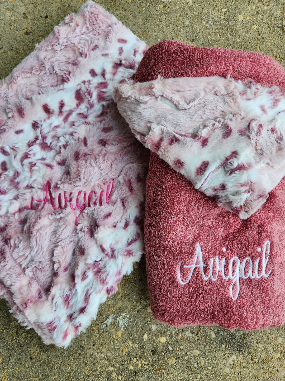 Nature Mauve Pink Girls Hooded Towel