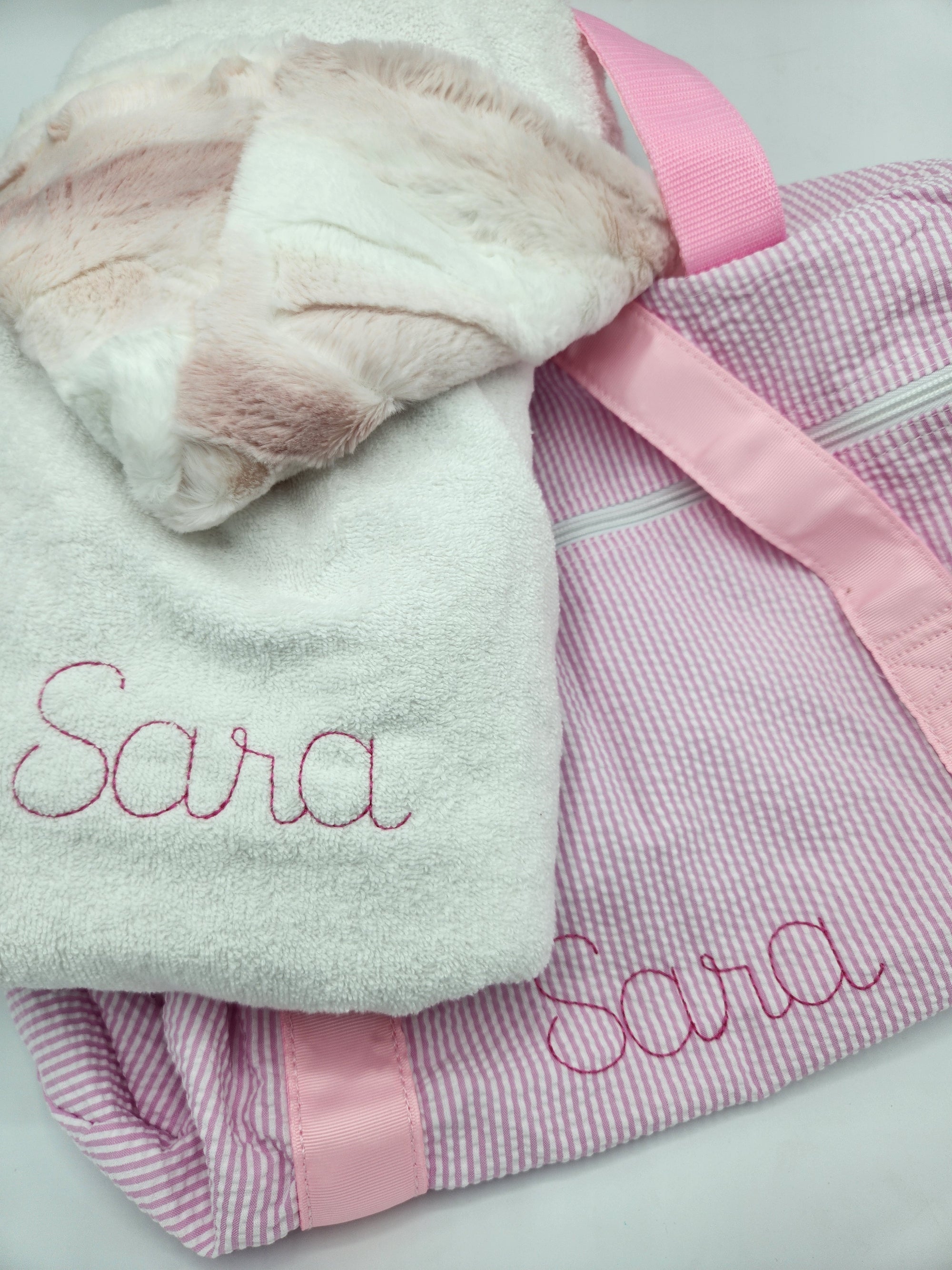 Ombre Blush Hooded Towel