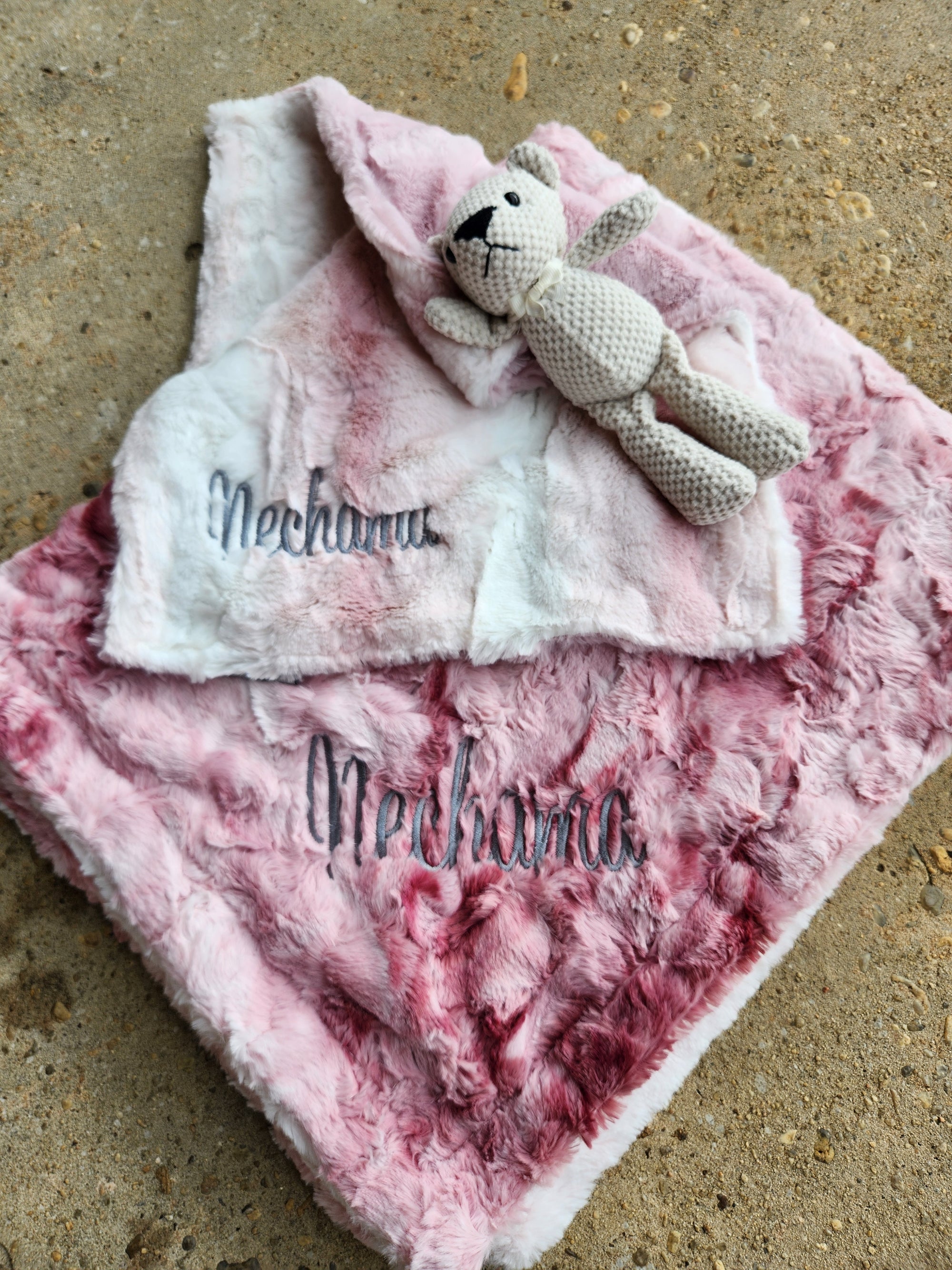 Smokey Rosewater Minky Blanket