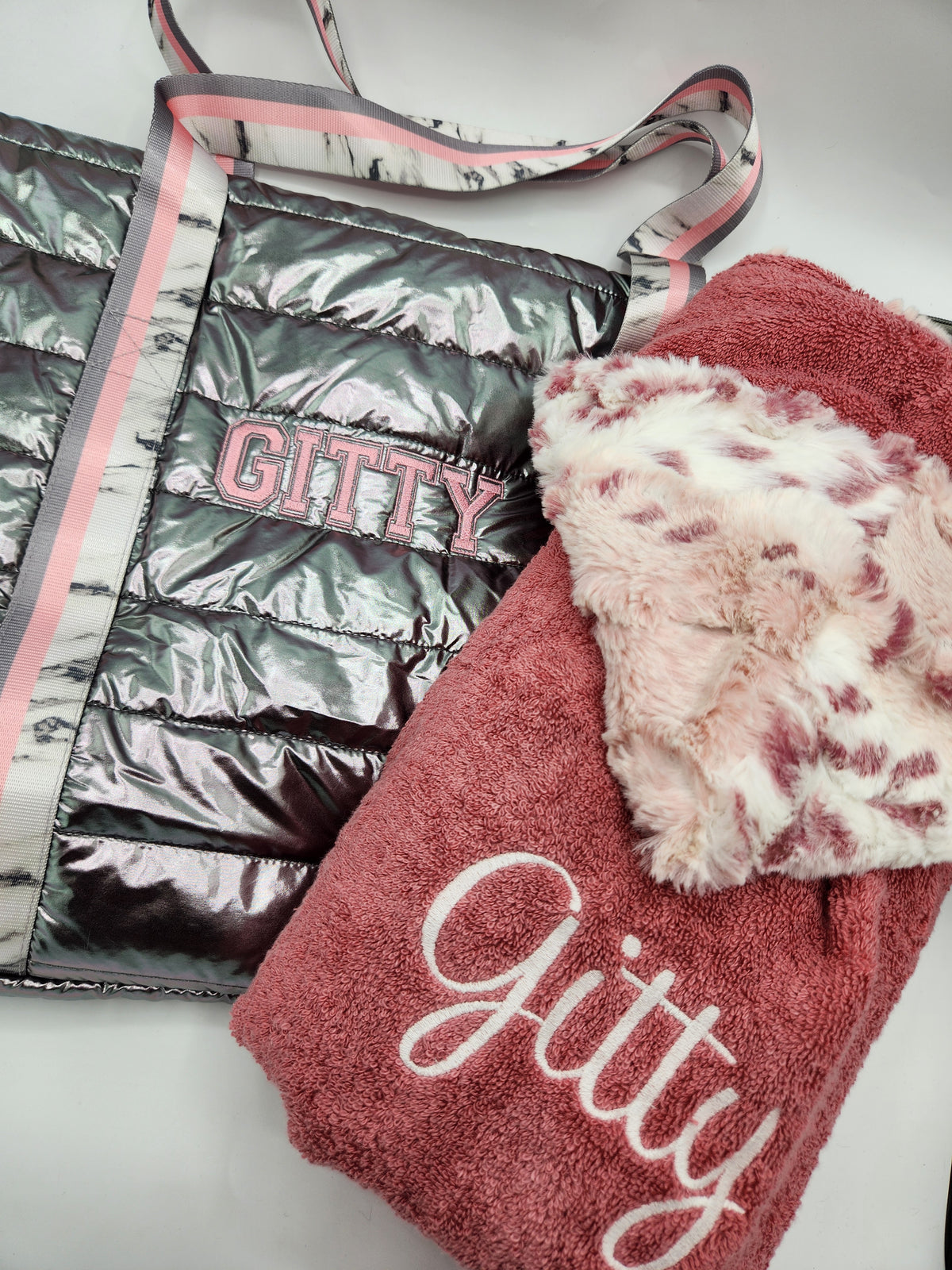 Nature Mauve Pink Girls Hooded Towel