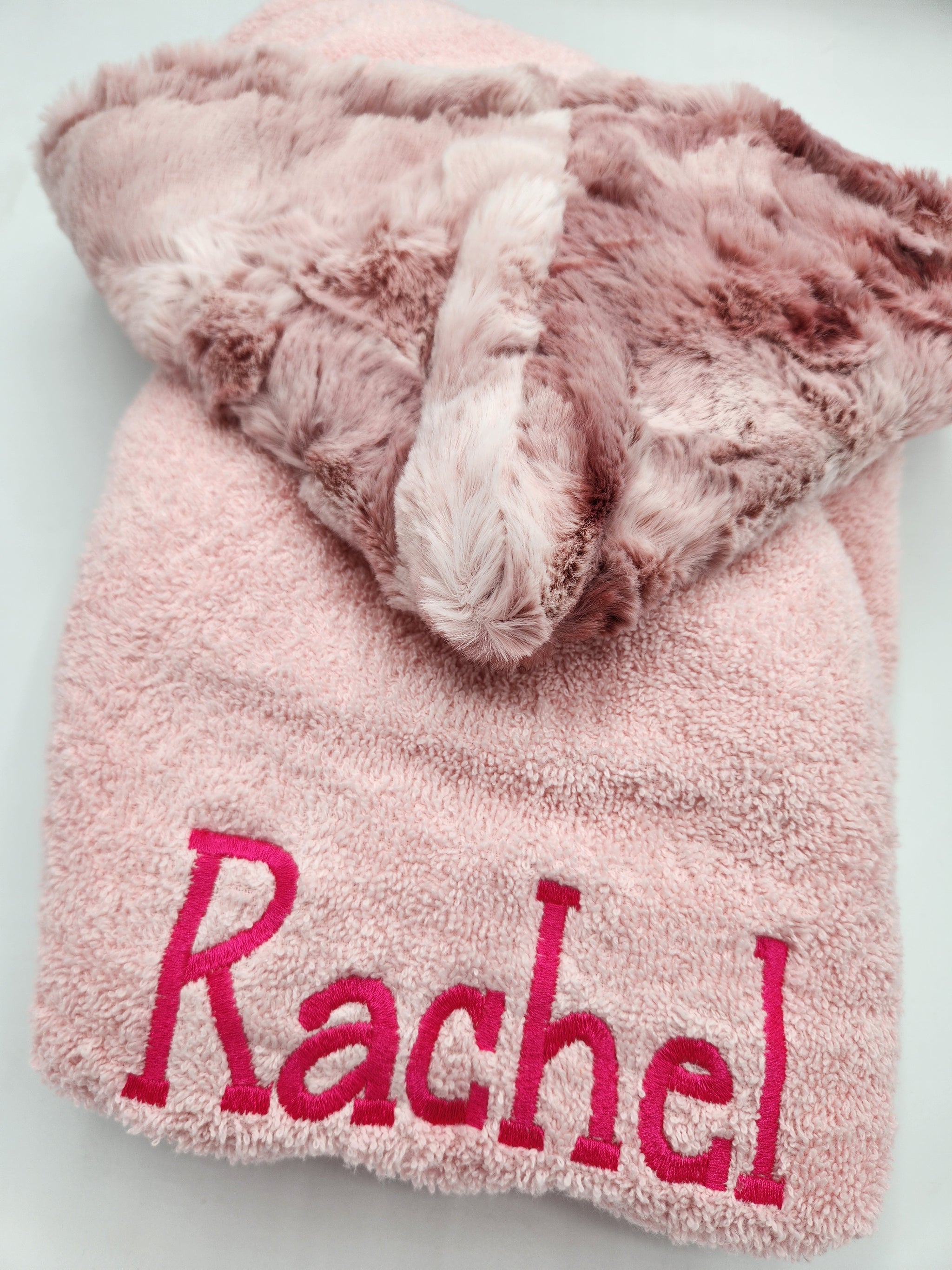 Smokey Rosewater Pink Hooded Towel