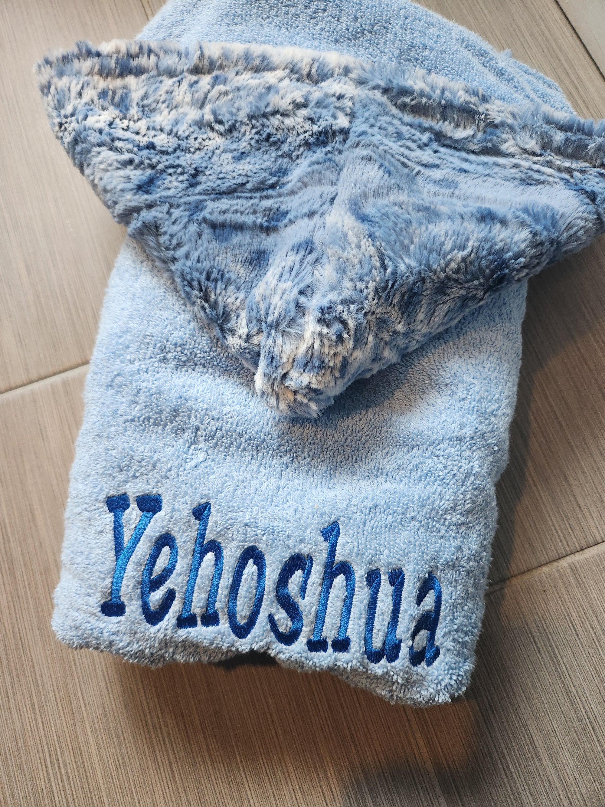 Cibirian Sky Blue Boys Hooded Towel