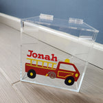 Firetruck Lucite Box