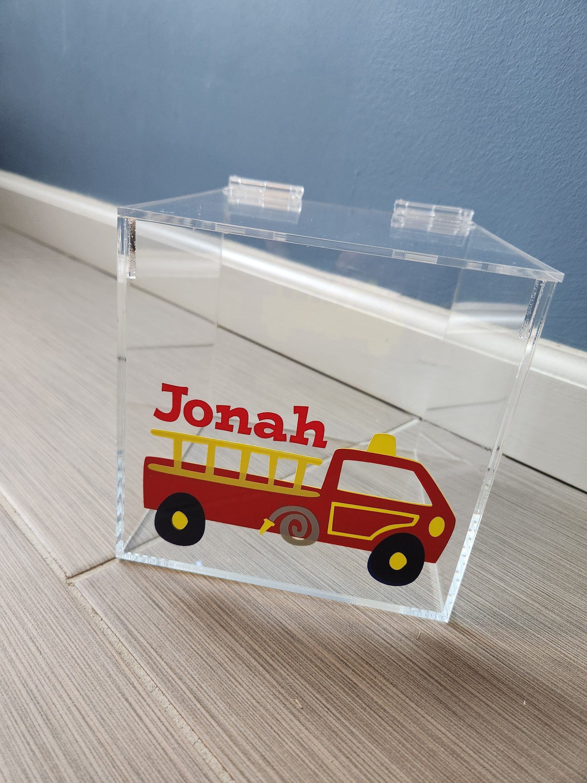 Firetruck Lucite Box