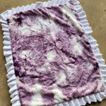 Large Sorbet Purple Ruffle Blanket