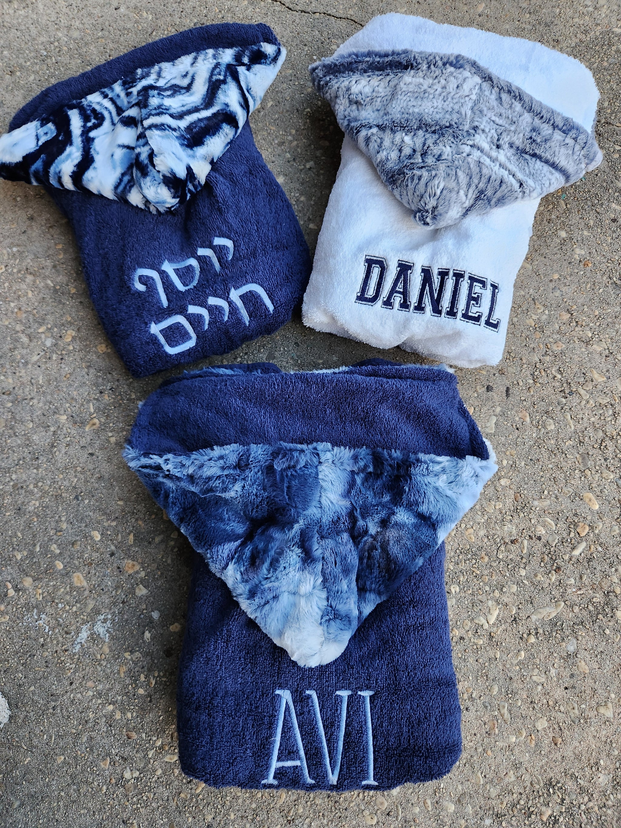 Sorbet Navy Hooded Towel