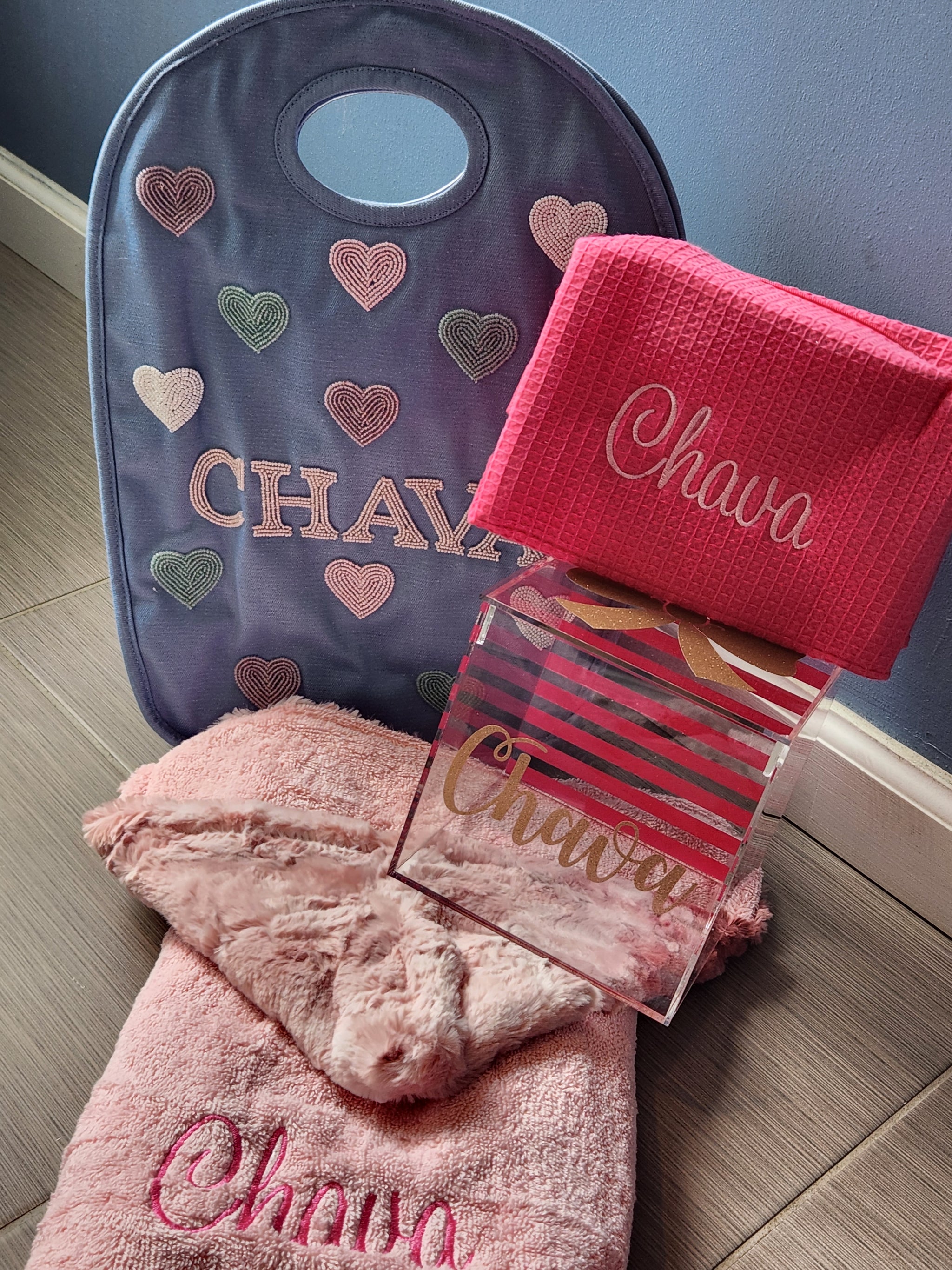 Hot Pink Waffle Toiletry Bag