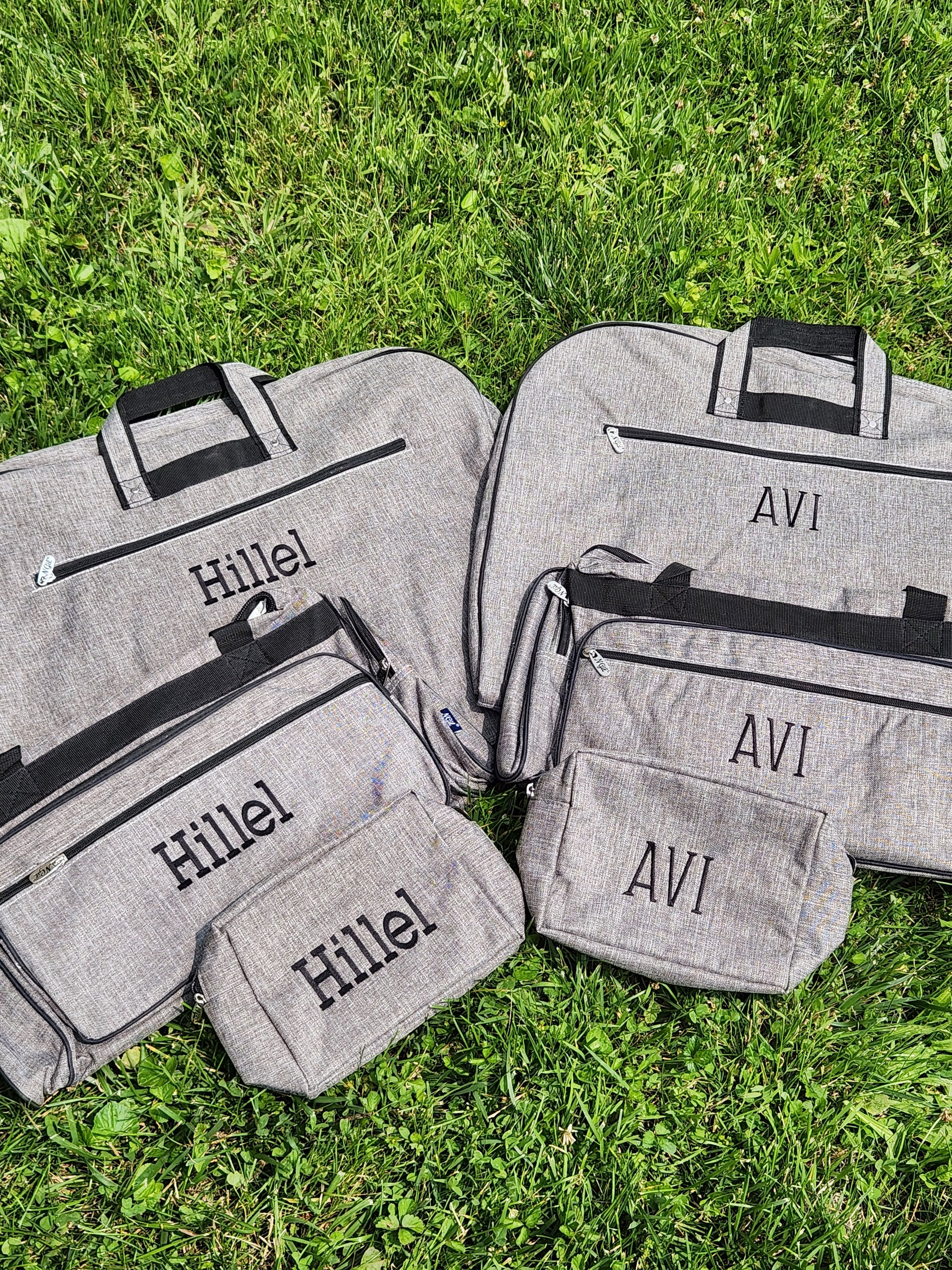 Charcoal garment bag