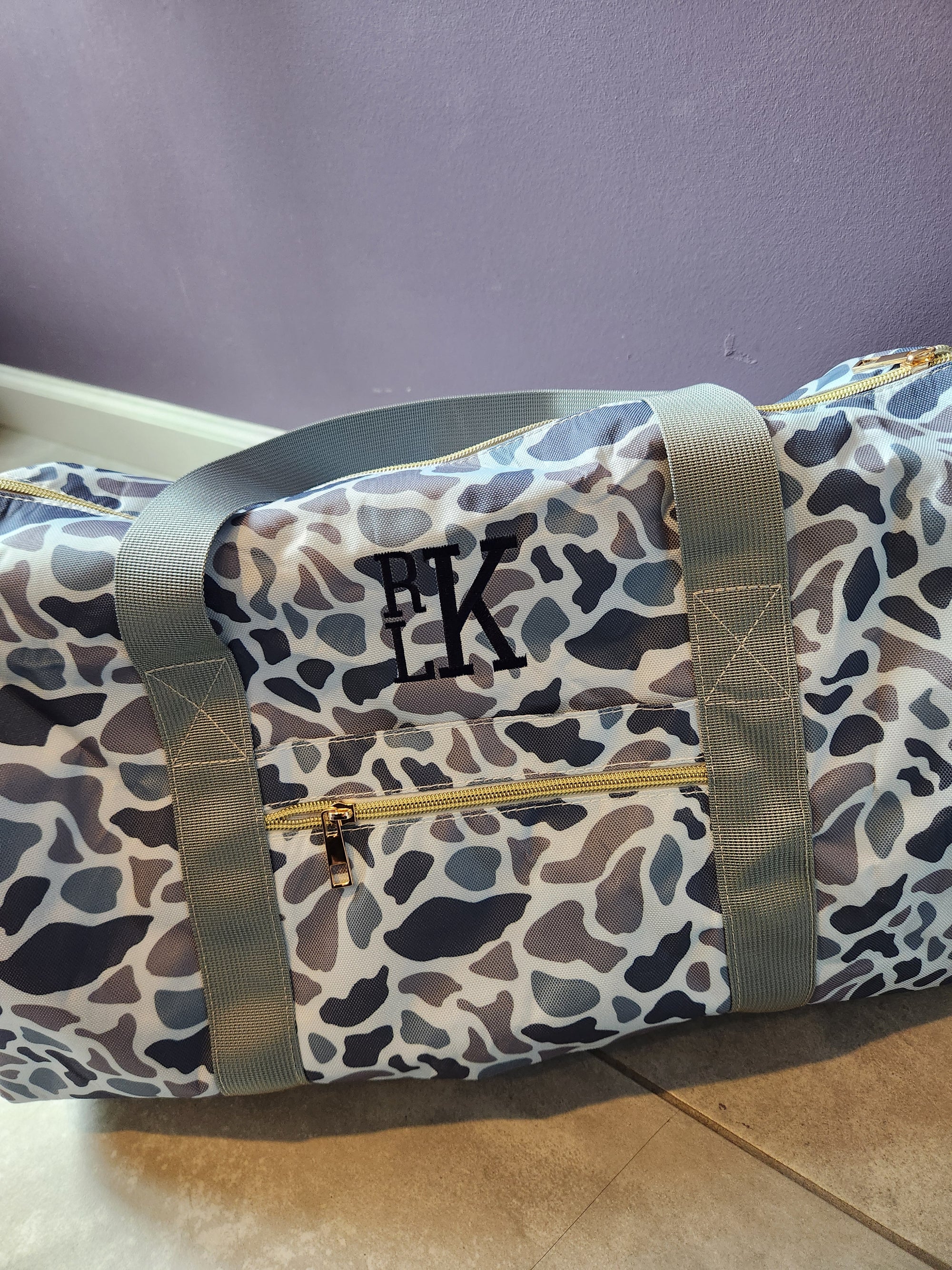 Blue Pebble Duffle Bag